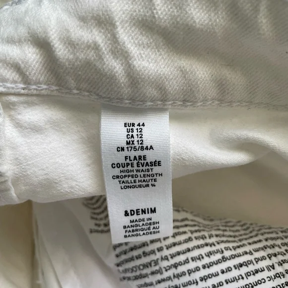 White Jeans with Distressed Hem - Picture 5 of 5